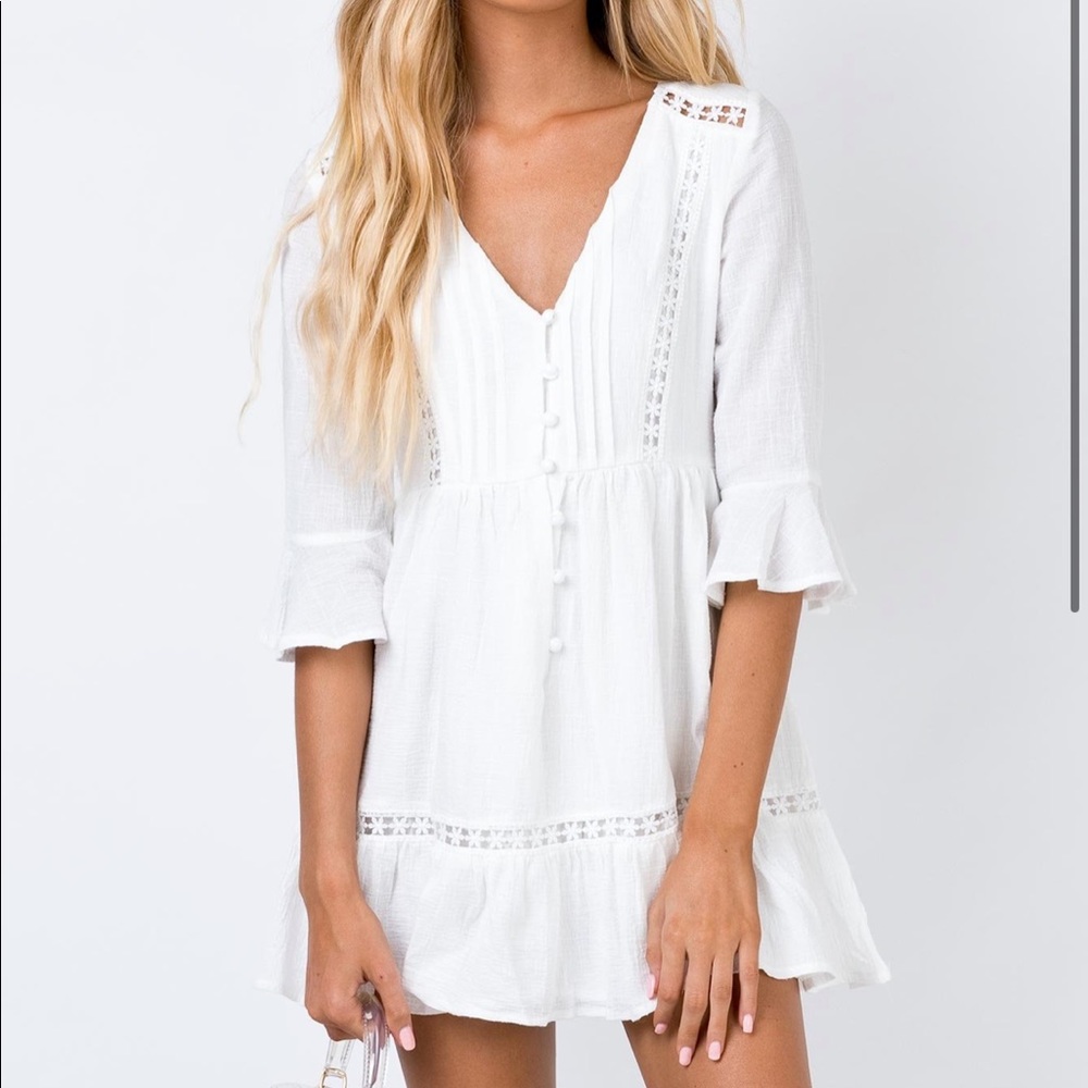 princess polly white chlo mini dress